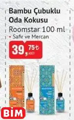 ROOMSTAR 100 ML BAMBU ÇUBUKLU ODA KOKUSU ROOMSTAR 100 ML BAMBU ÇUBUKLU ODA KOKUSU